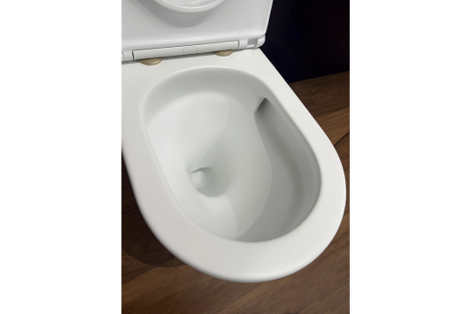 WhisperFlush Thin Toilet Seat Hinge Cap Covers- Brushed Brass