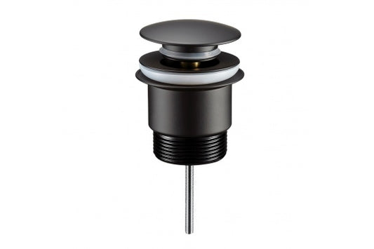 Universal 32/40mm Two Piece Mushroom Brass Pop-up Waste - Matte Black
