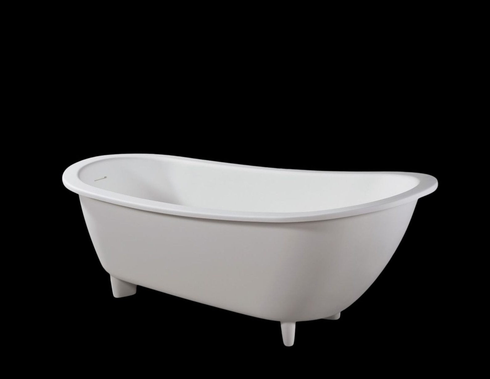 Genevieve VX40-1700 Freestanding Stone Bath with Overflow