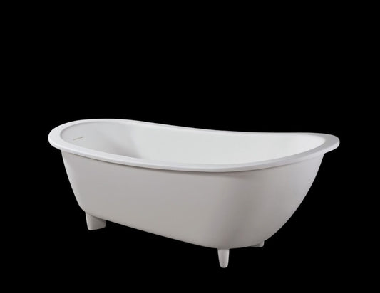 Genevieve VX40-1700 Freestanding Stone Bath with Overflow