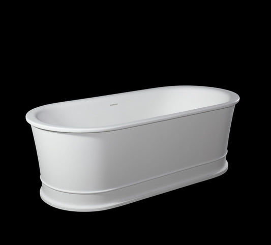 Elif VX42-1800 Freestanding Oval Stone Bath with Overflow