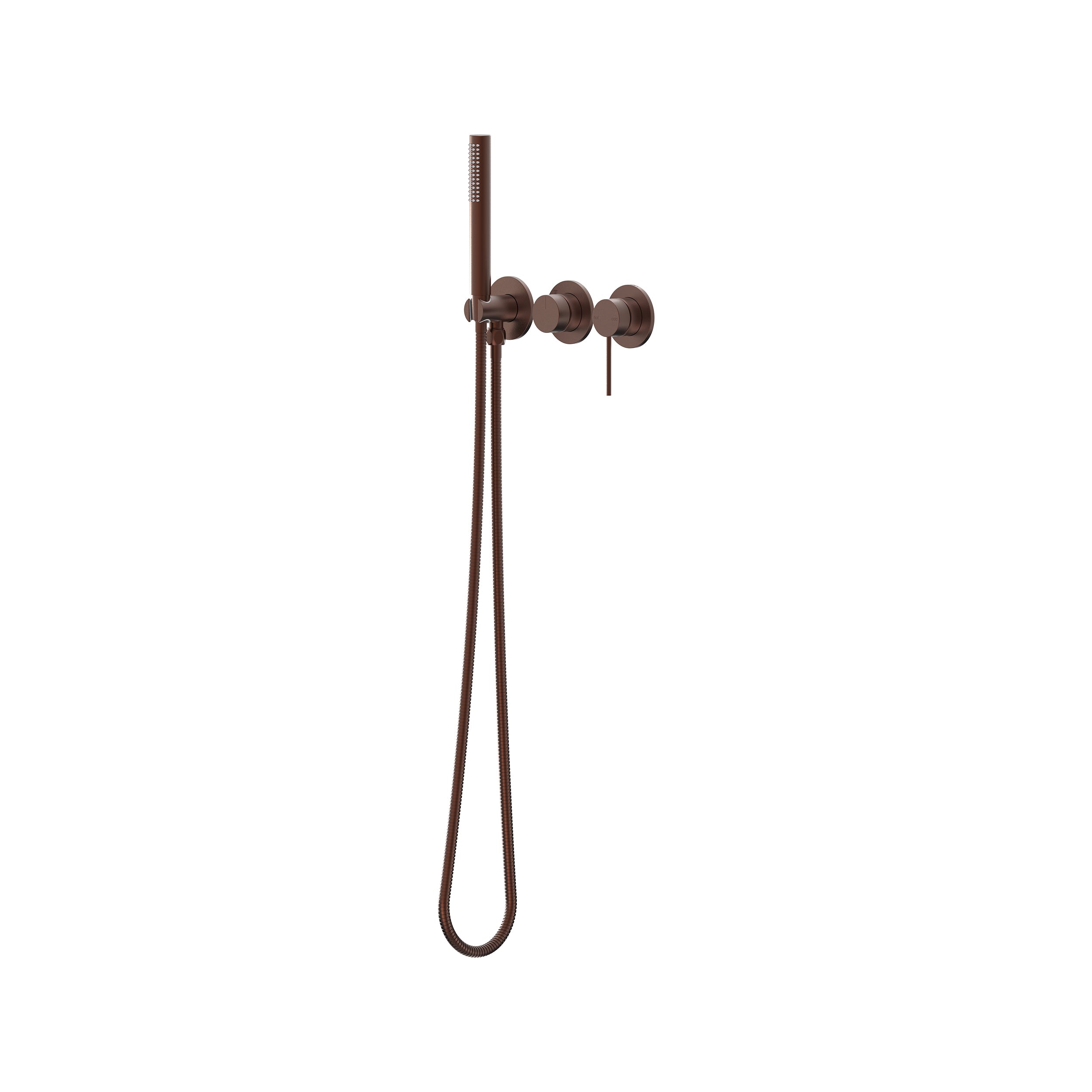 Argia Wall Mixer with Diverter & Hand Shower Trim Kit - Chocolate Bronze