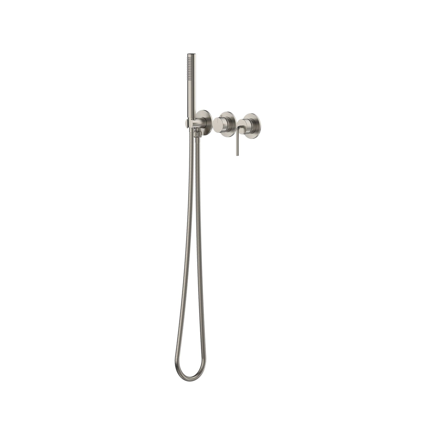 Meira Wall Mixer with Diverter & Hand Shower Trim Kit - Brushed Nickel [PVD]