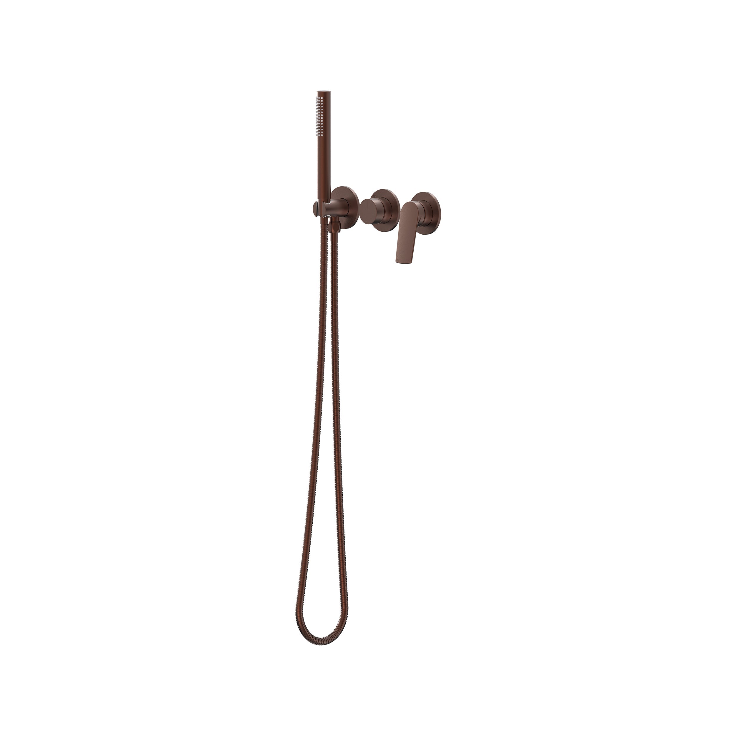 Sereia Wall Mixer with Diverter & Hand Shower Trim Kit - Chocolate Bronze