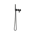 Sereia Wall Mixer with Diverter & Hand Shower Trim Kit - Matte Black [Electroplated]