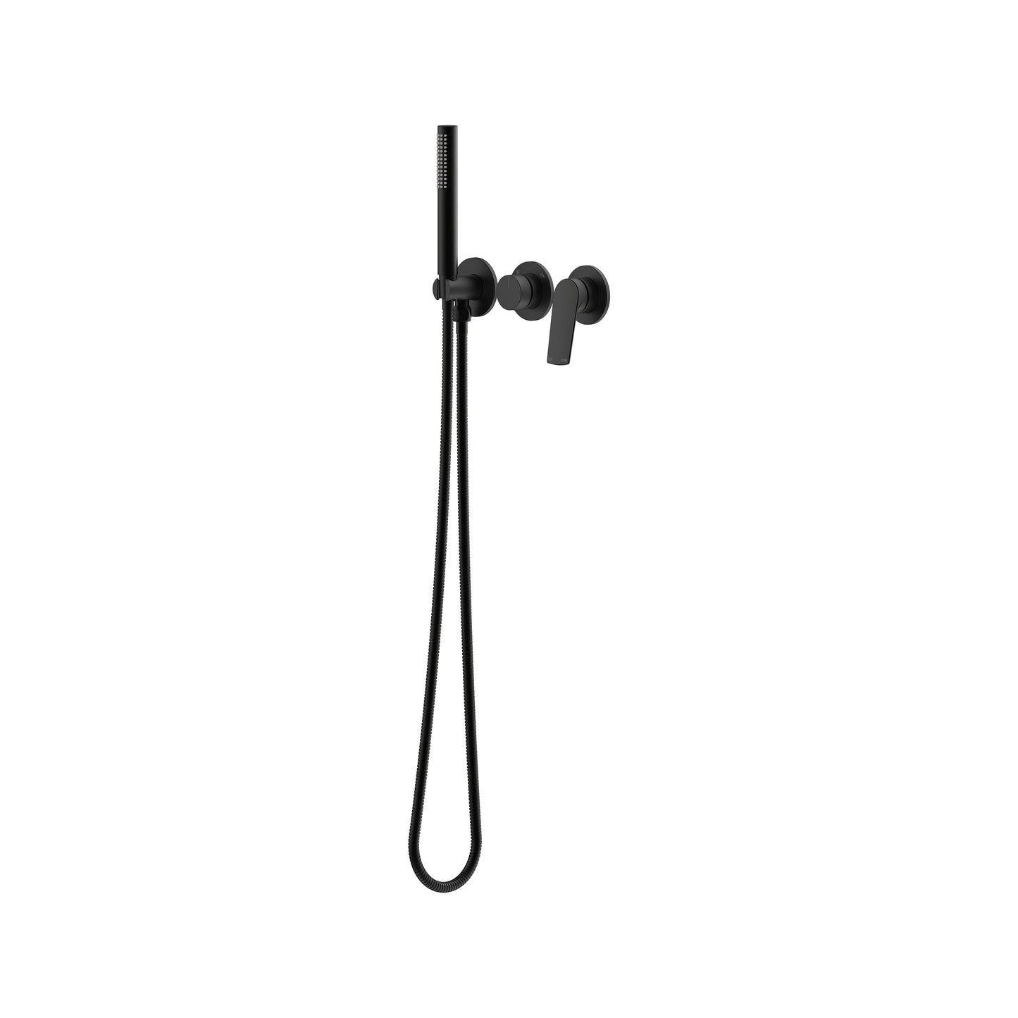 Sereia Wall Mixer with Diverter & Hand Shower Trim Kit - Matte Black [Electroplated]