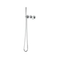 Lekki Wall Mixer with Diverter & Hand Shower Trim Kit - Chrome