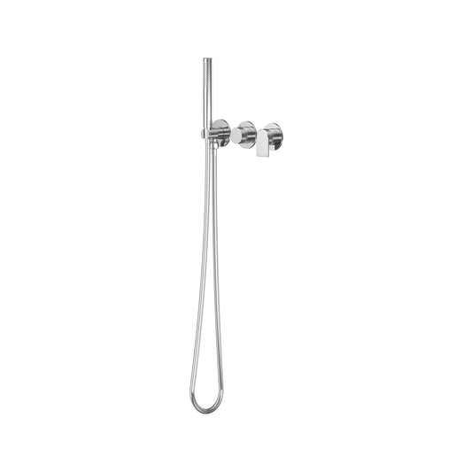 Lekki Wall Mixer with Diverter & Hand Shower Trim Kit - Chrome