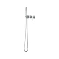 Leora Wall Mixer with Diverter & Hand Shower Trim Kit - Chrome