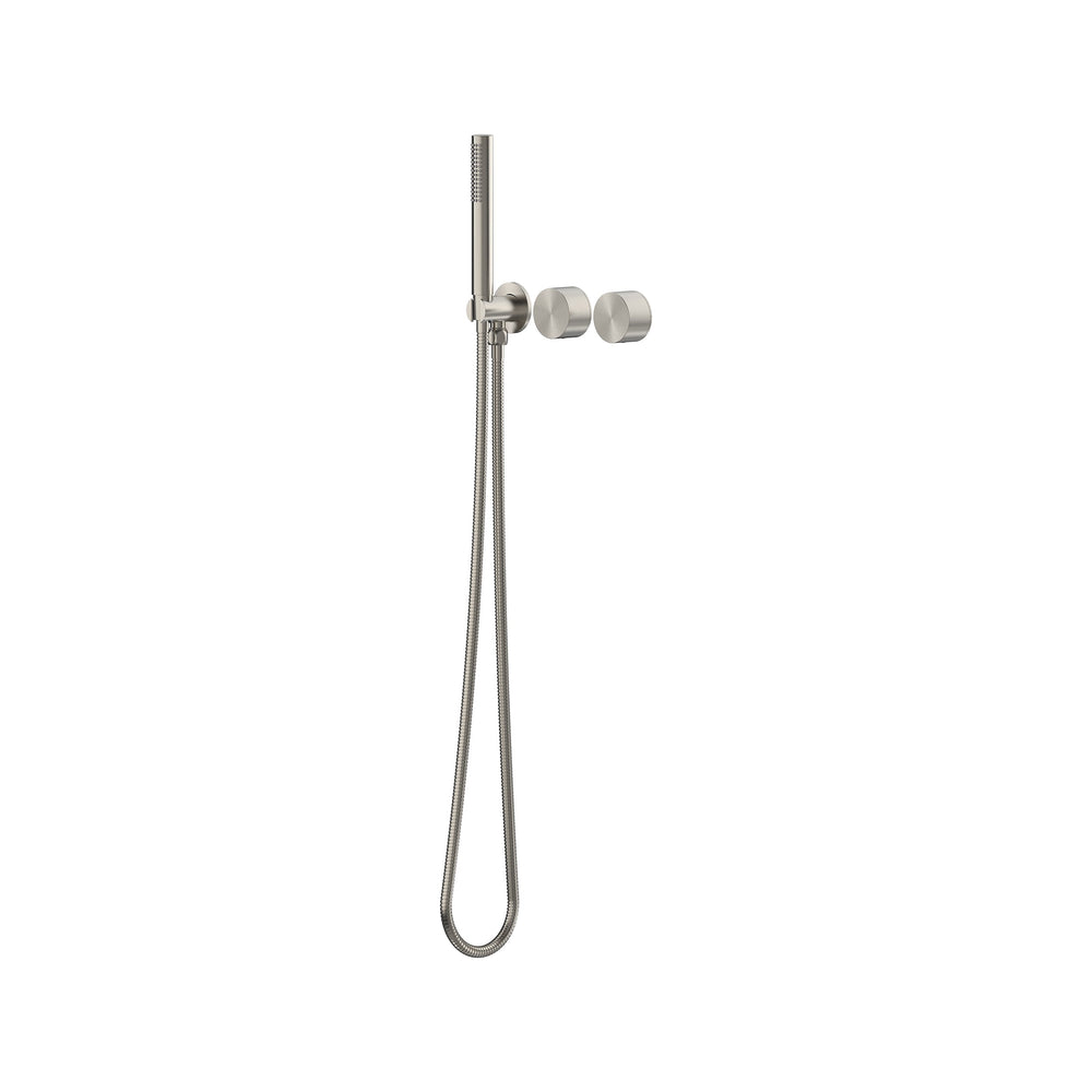 Cahya Wall Progressive Mixer with Diverter & Hand Shower Trim Kit - Brushed Nickel [PVD]