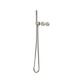 Cahya Wall Progressive Mixer with Diverter & Hand Shower Trim Kit - Matte Black [Electroplated]