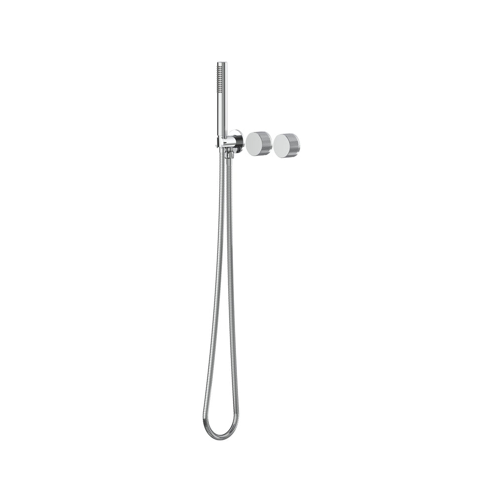 Leggero Wall Progressive Mixer with Diverter & Hand Shower Trim Kit - Chrome