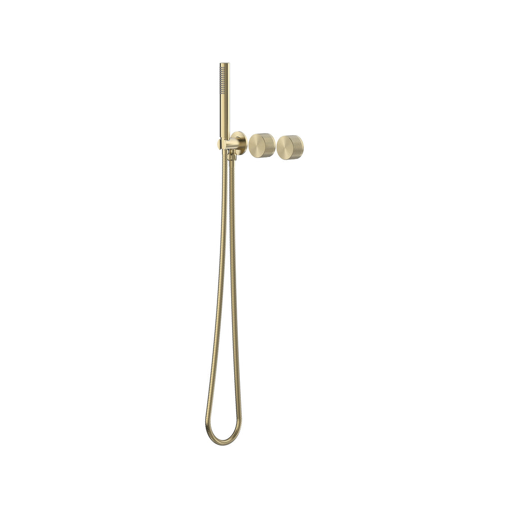 Leggero Wall Progressive Mixer with Diverter & Hand Shower Trim Kit - Brushed Gold [PVD]