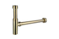 Aurora Adjustable Bottle P Trap - Brushed brass