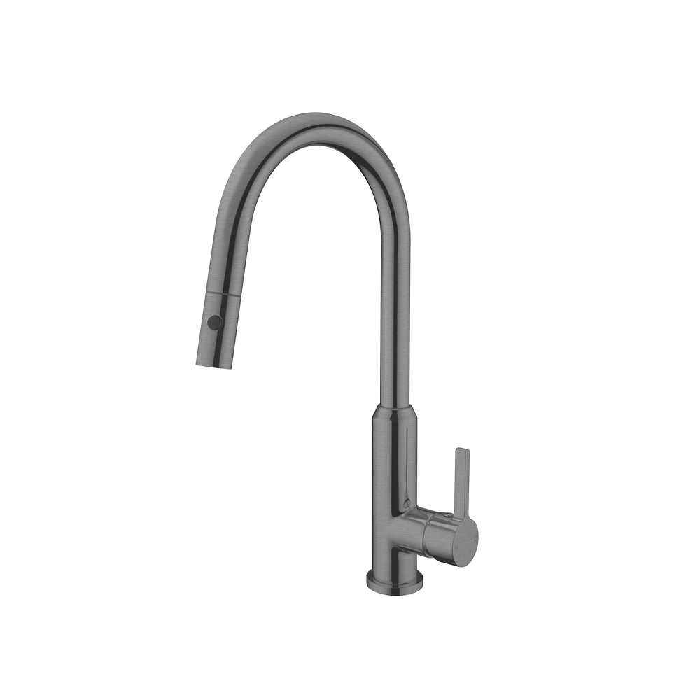 PEARL PULL OUT SINK MIXER WITH VEGIE SPRAY FUNCTION GUN METAL GREY