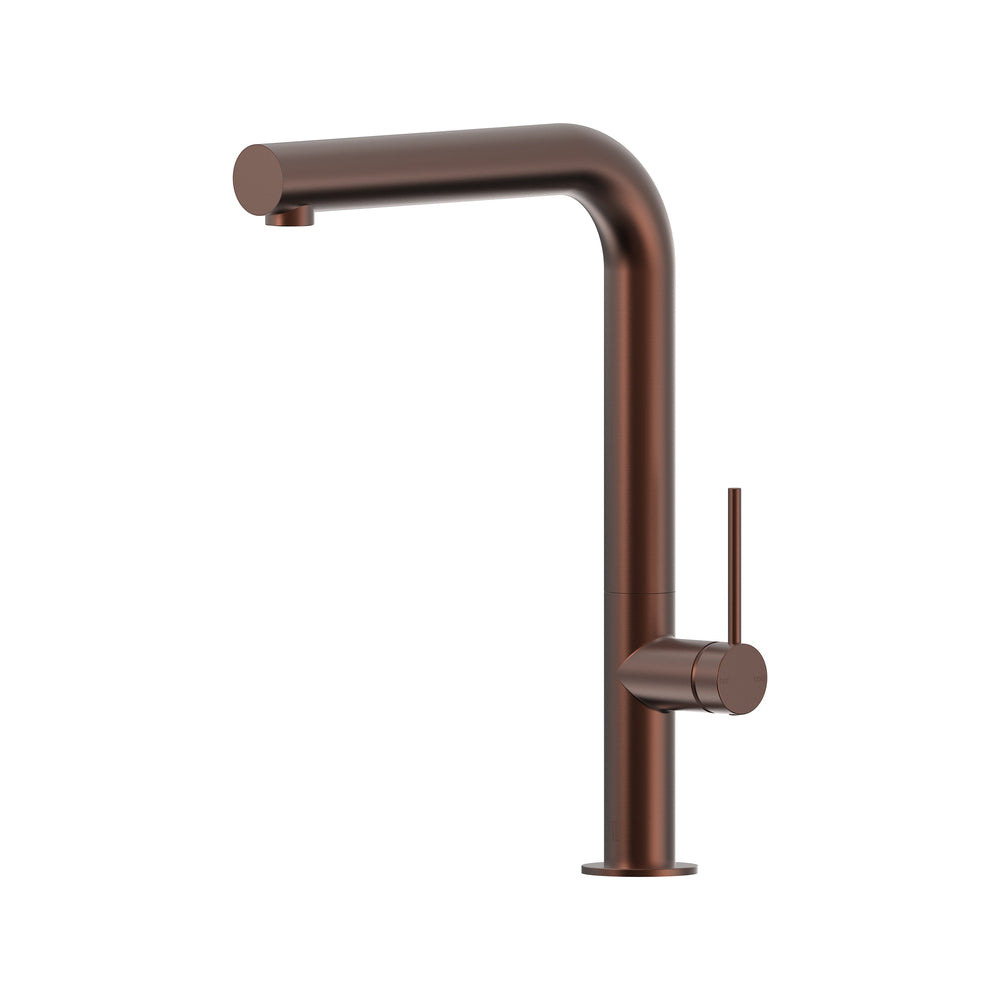 Argia Sink Mixer 220 Right Angle Spout Lead Free - Chocolate Bronze