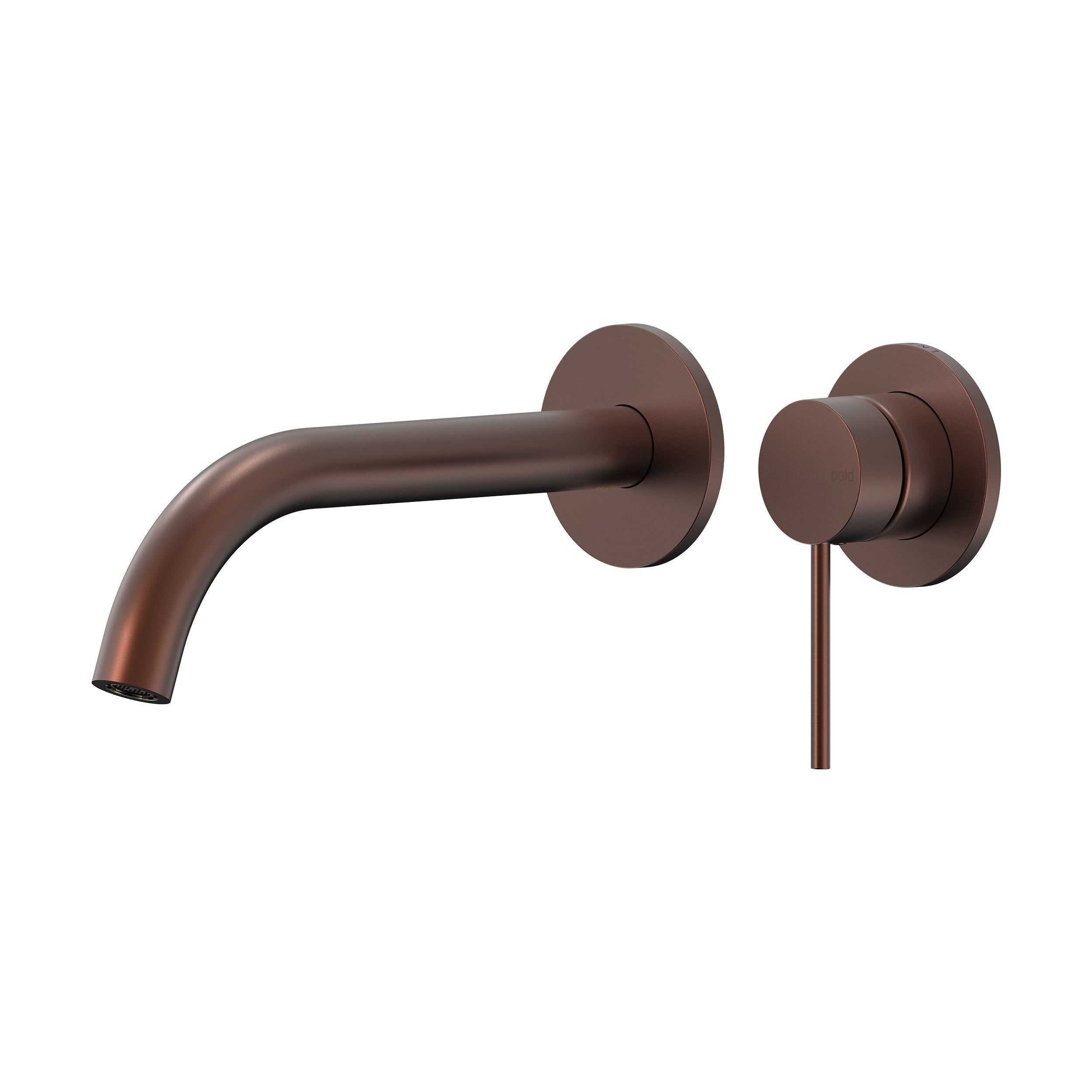 Argia Wall Basin/Bath Mixer Set 220 Curved Spout Lead Free - Chocolate Bronze