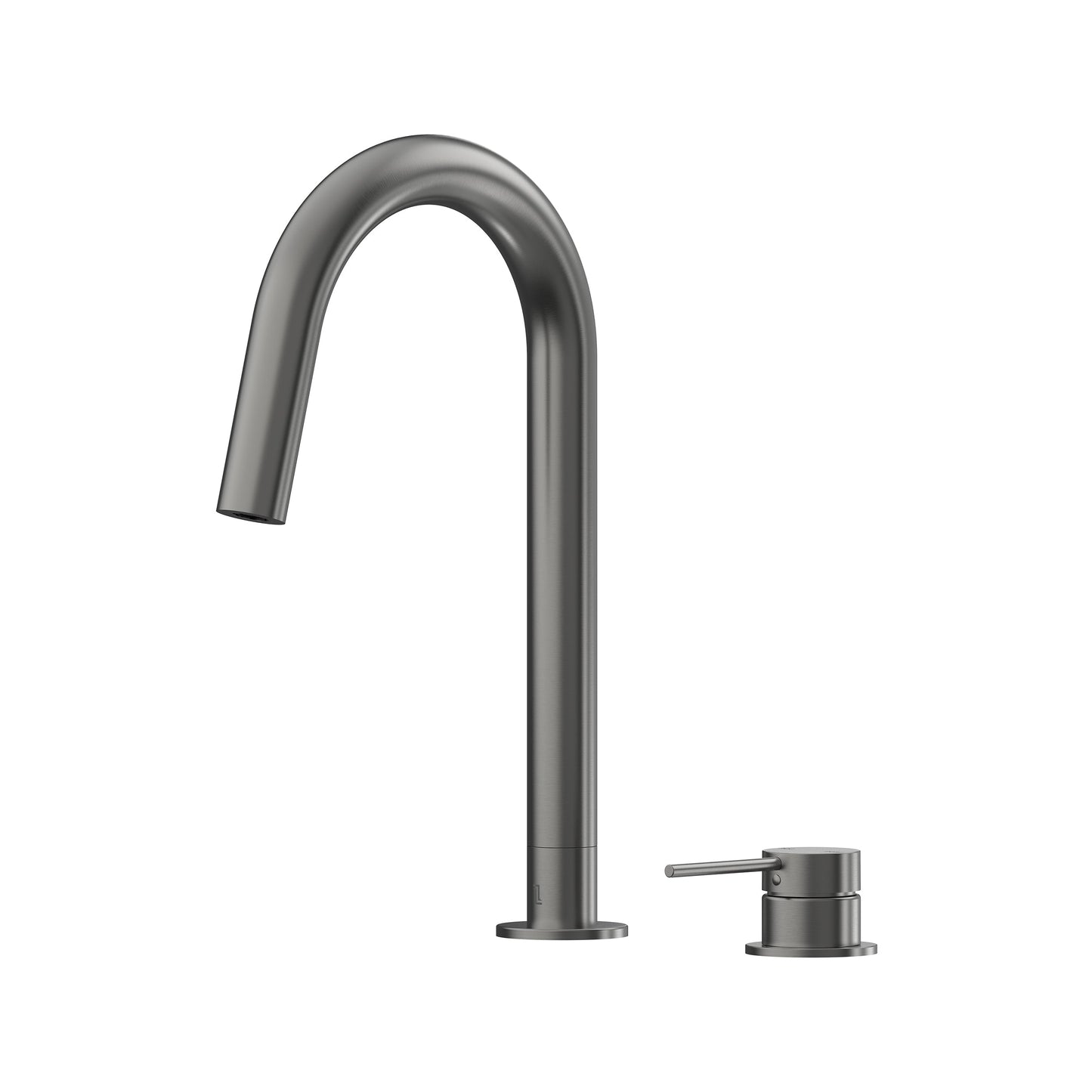 Argia Hob Sink Mixer Set 200 Curved Spout Lead Free - Gun Metal [PVD]