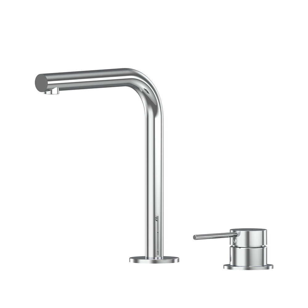 Argia Hob Basin Mixer Set 175 Right Angle Spout Lead Free - Chrome