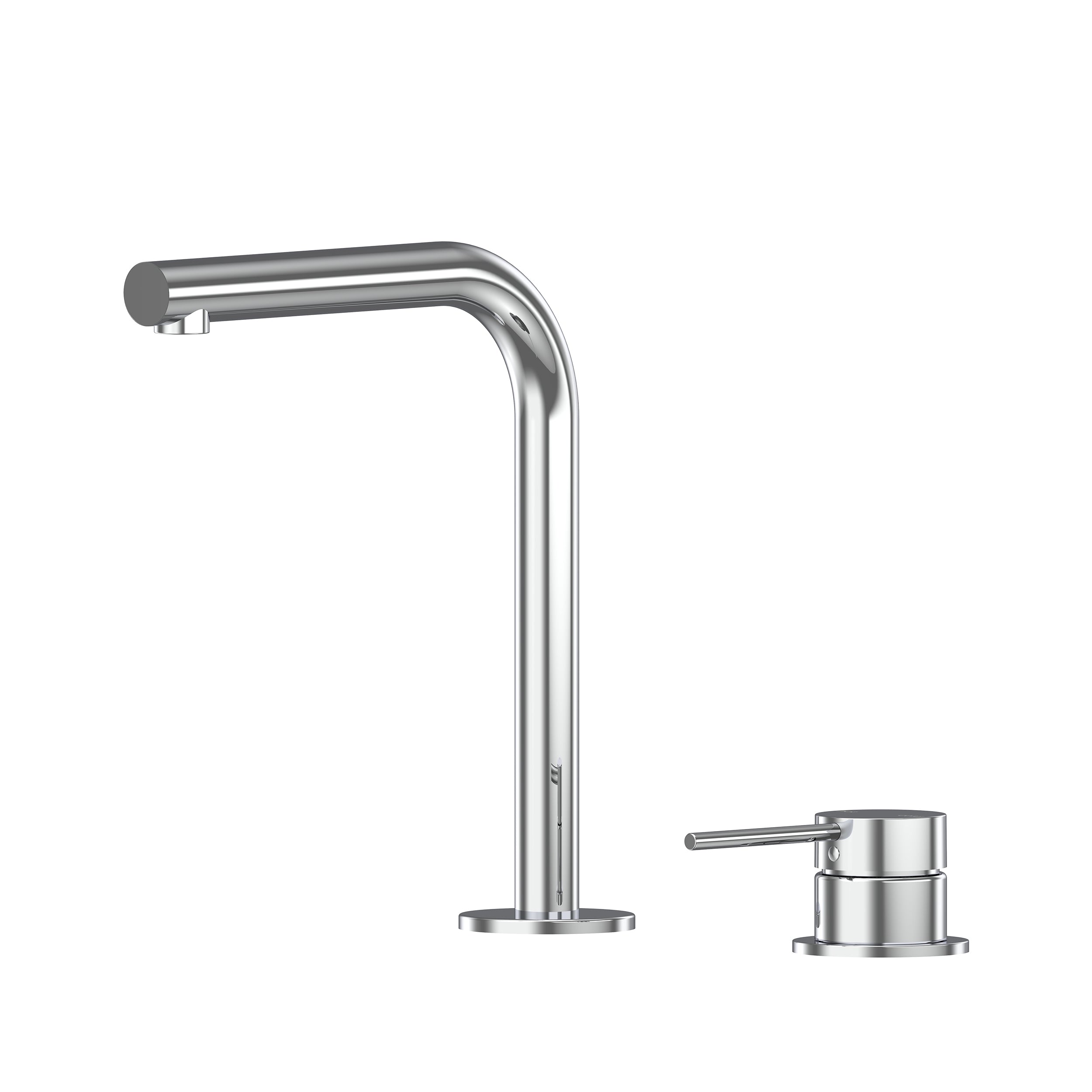 Argia Hob Basin Mixer Set 175 Right Angle Spout Lead Free - Chrome