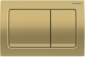 Geberit Alpha01 Square Flush Button – Brass Gold 115.055.QE.1