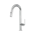 Meira Pull Out Spray Sink Mixer 200 Curved Spout Lead Free - Chrome