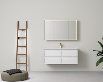 New Hamilton Federation Slim Wall Hung Cabinet Matte White