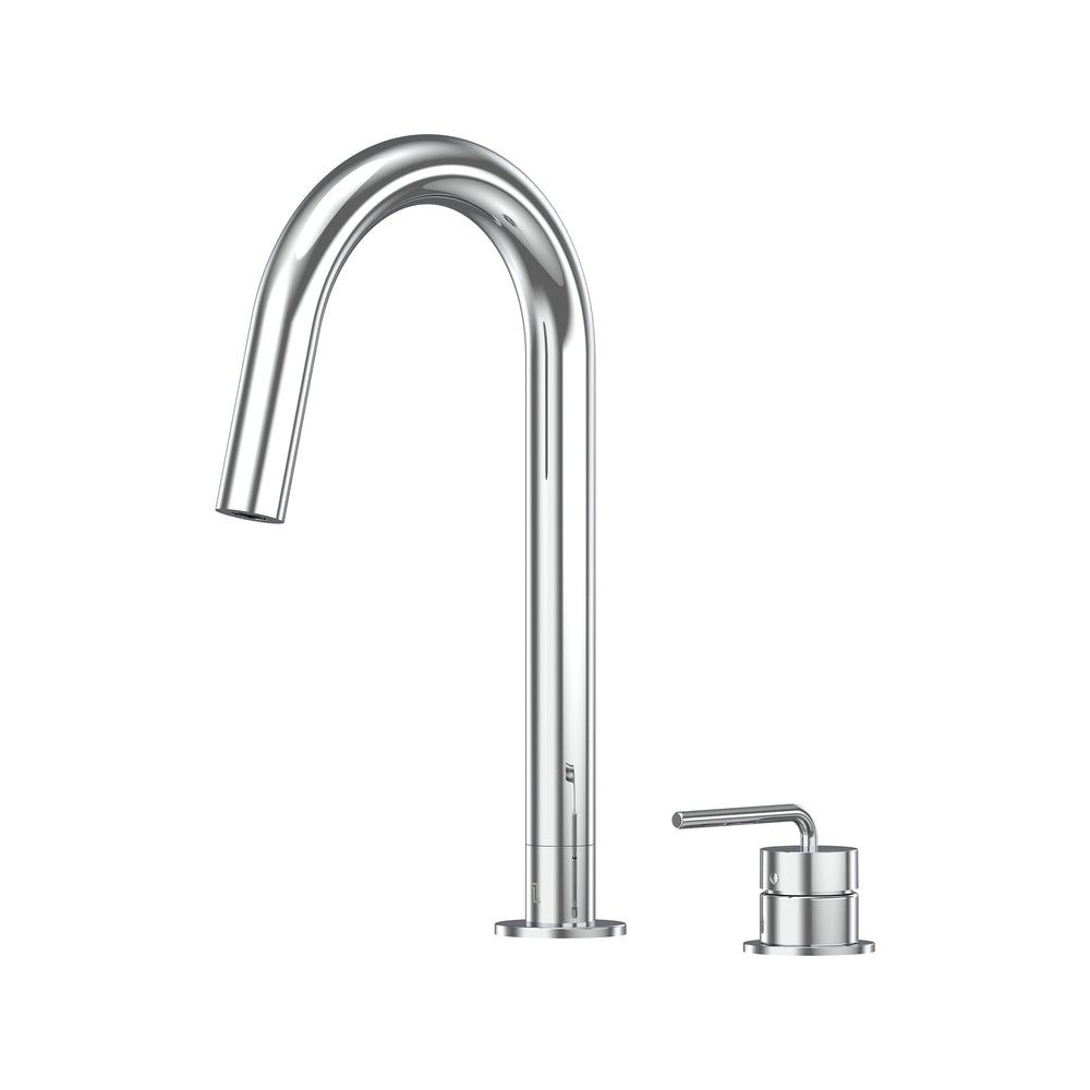 Meira Hob Sink Mixer Set 200 Curved Spout Lead Free - Chrome