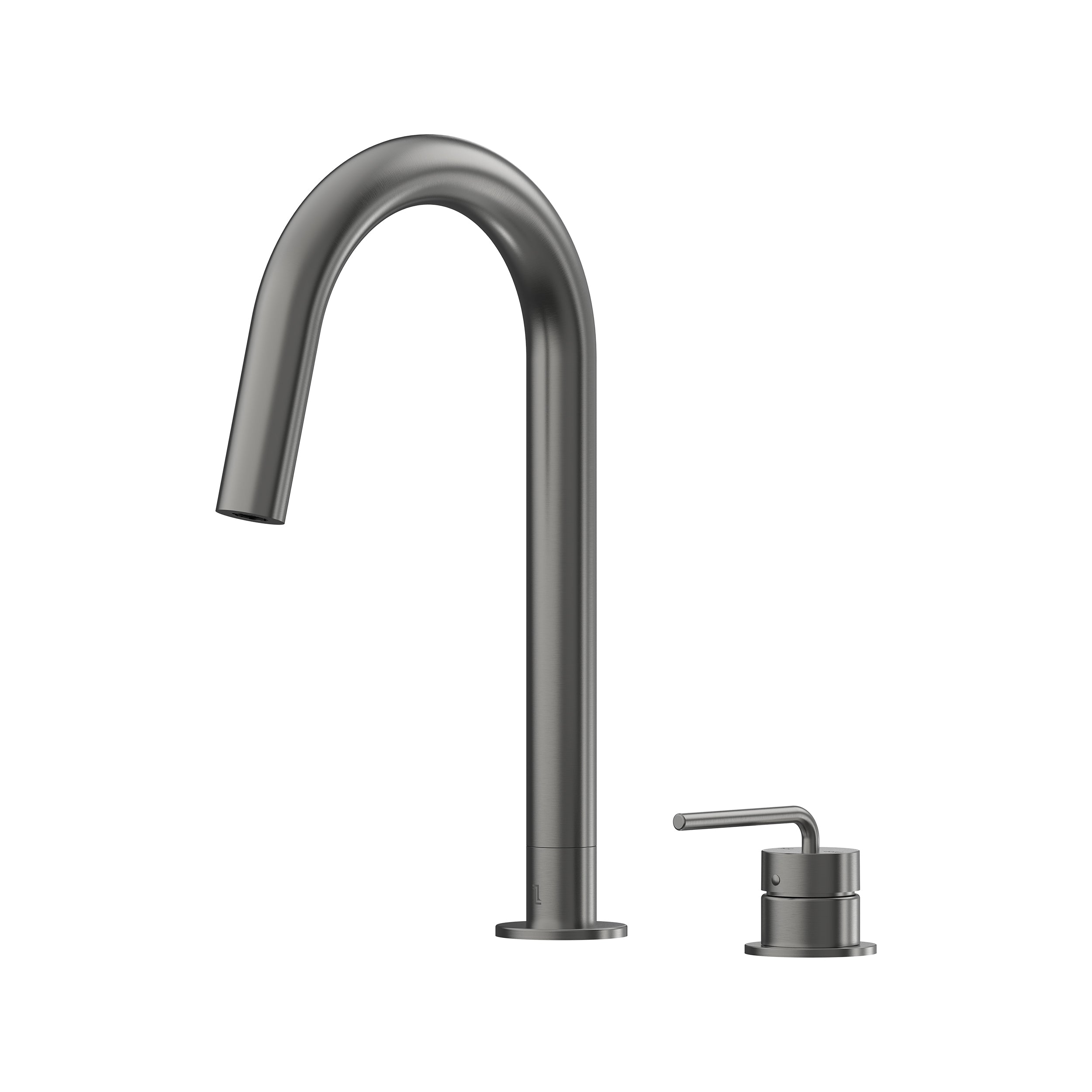 Meira Hob Sink Mixer Set 200 Curved Spout Lead Free - Gun Metal [PVD]