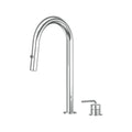 Meira Hob Pull Out Spray Sink Mixer Set 200 Curved Spout Lead Free - Chrome