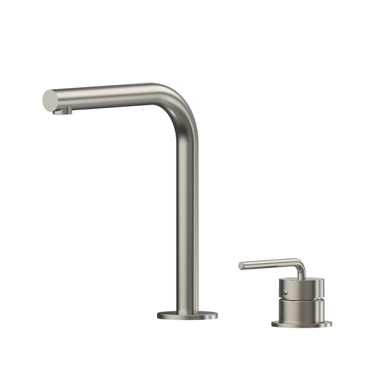Meira Hob Basin Mixer Set 175 Right Angle Spout Brushed Gold Lead Free - Chocolate Bronze