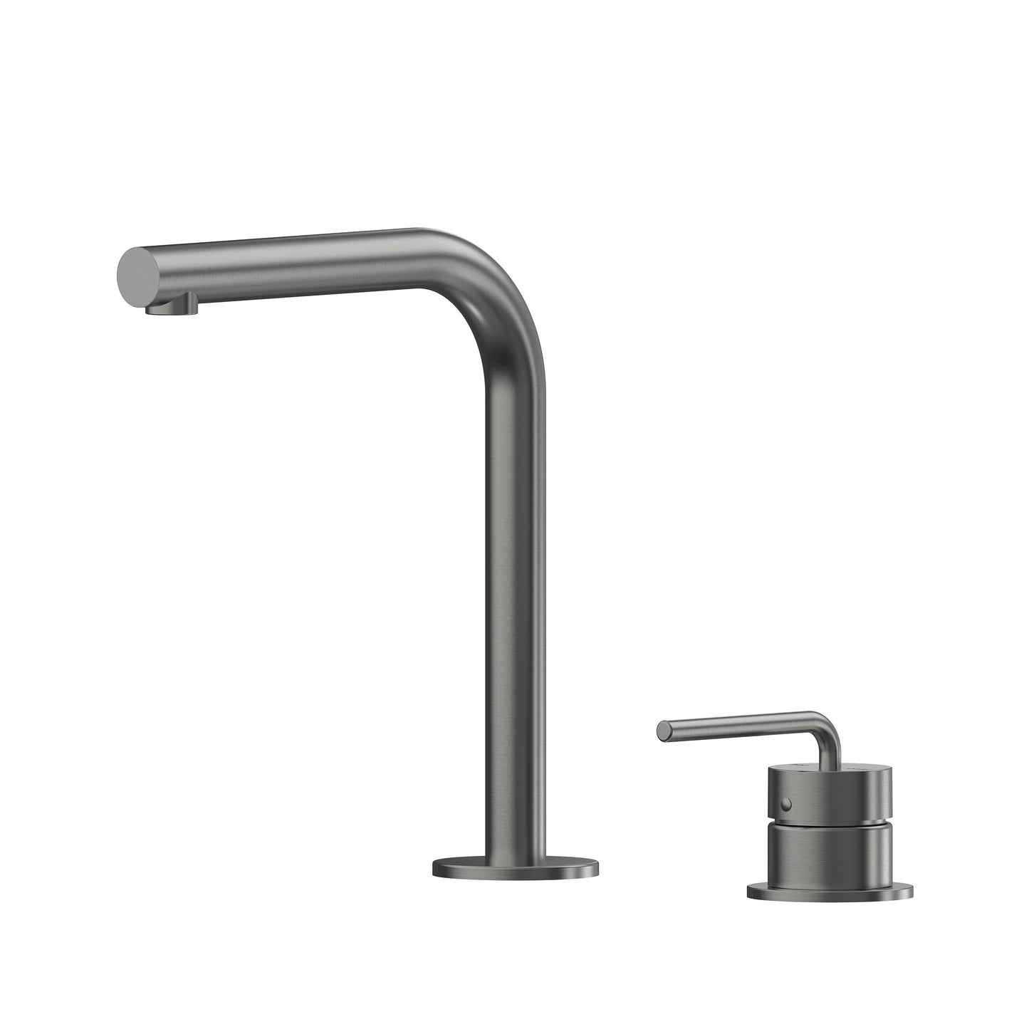Meira Hob Basin Mixer Set 175 Right Angle Spout Brushed Gold Lead Free - Gun Metal [PVD]