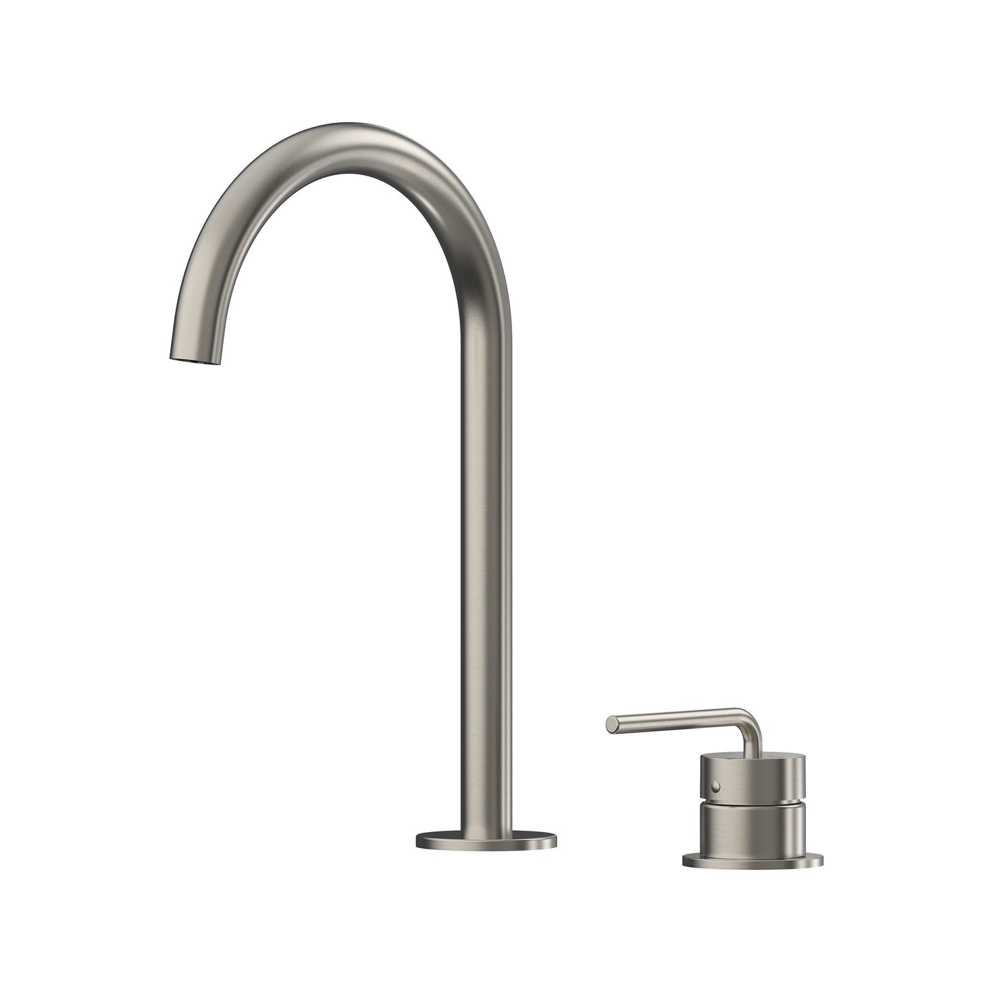 Meira Hob Basin Mixer Set 175 Curved Spout Brushed Gold Lead Free - Chocolate Bronze
