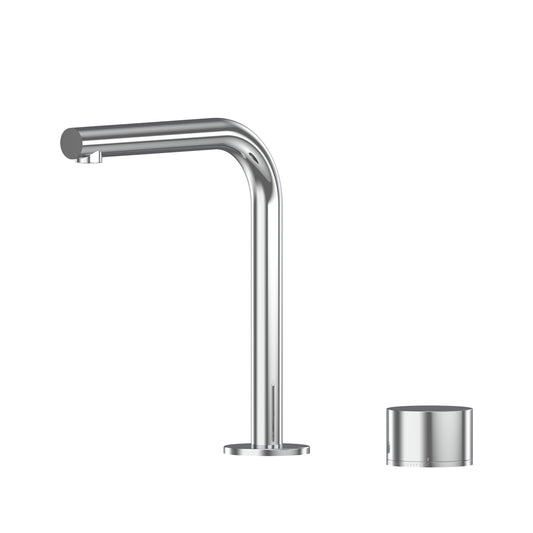 Cahya Hob Progressive Basin Mixer Set 175 Right Angle Spout Brushed Gold Lead Free - Chrome