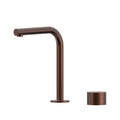 Cahya Hob Progressive Basin Mixer Set 175 Right Angle Spout Brushed Gold Lead Free - Chocolate Bronze