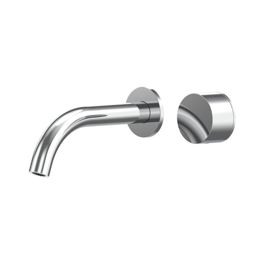 Cahya Wall Basin/Bath Progressive Mixer Set 180 Curved Spout Lead Free - Chrome
