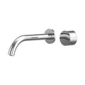 Cahya Wall Basin/Bath Progressive Mixer Set 220 Curved Spout Lead Free - Chrome