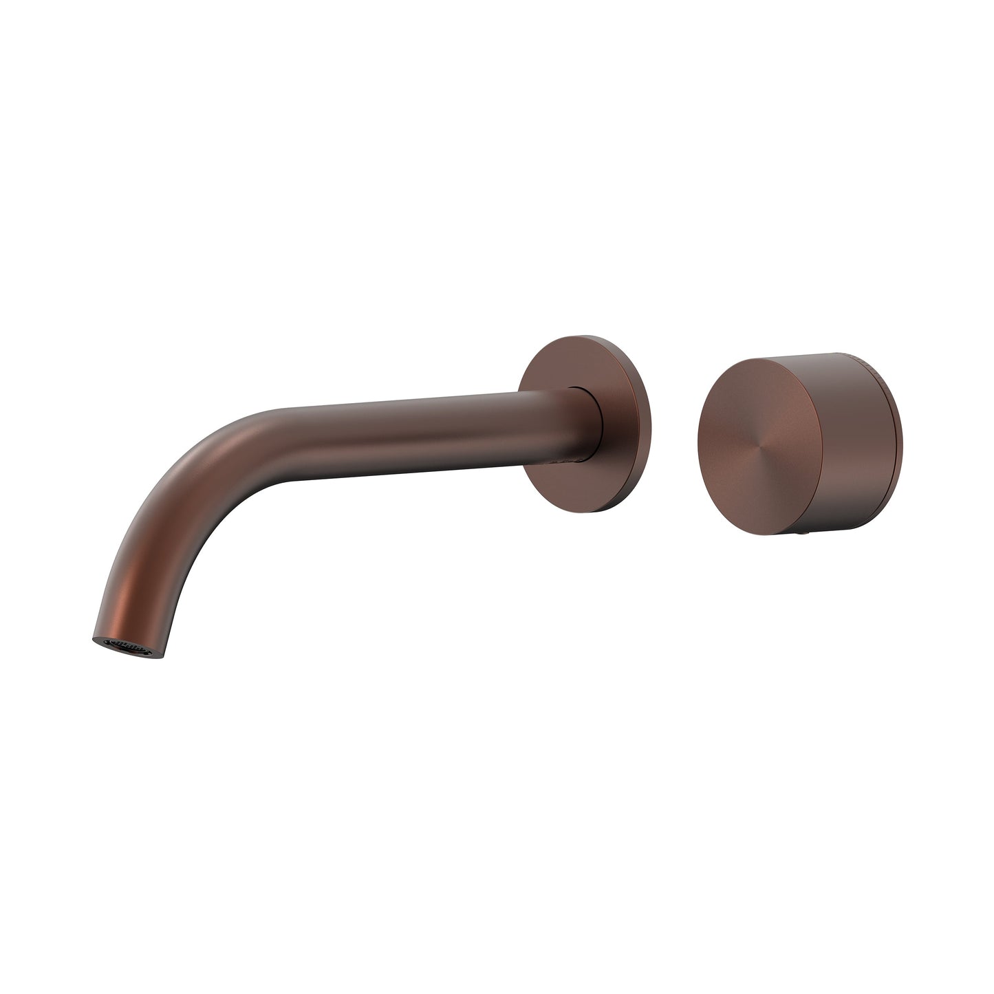 Cahya Wall Basin/Bath Progressive Mixer Set 220 Curved Spout Lead Free - Chocolate Bronze