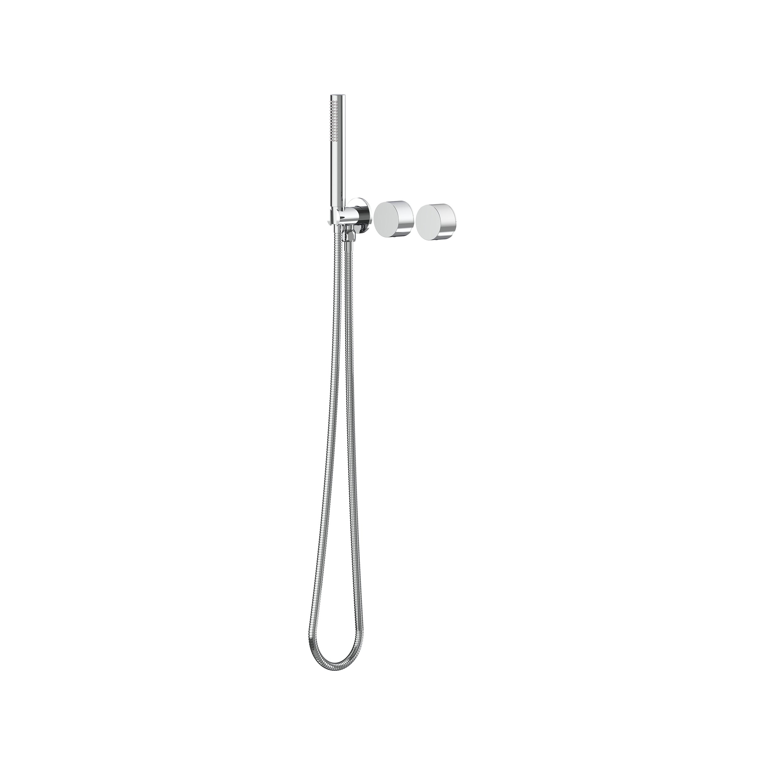 Cahya Wall Progressive Mixer with Diverter & Hand Shower Lead Free - Chrome