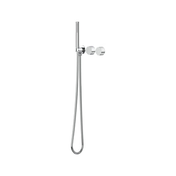 Cahya Wall Progressive Mixer with Diverter & Hand Shower Lead Free - Chrome