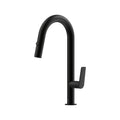 Sereia Pull Out Spray Sink Mixer 200 Curved Spout Lead Free - Matte Black [Electroplated]