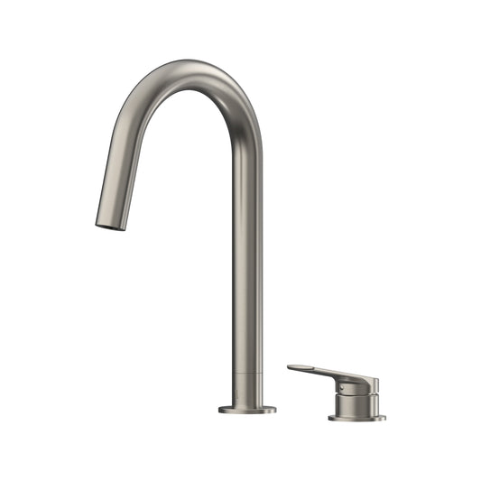 Sereia Hob Sink Mixer Set 200 Curved Spout Lead Free - Brushed Gold [PVD]