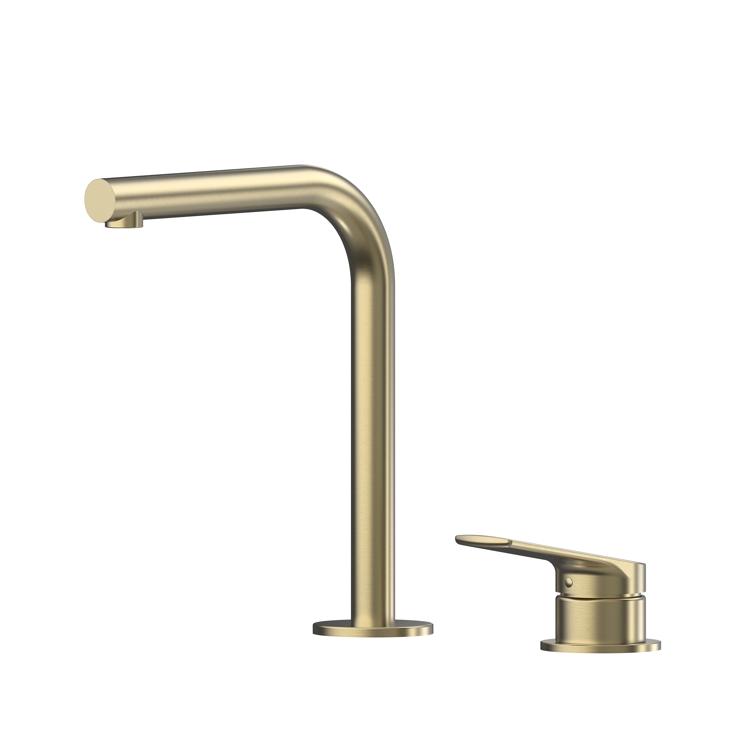 Sereia Hob Basin Mixer Set 175 Right Angle Spout Lead Free - Brushed Gold [PVD]