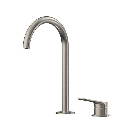 Sereia Hob Basin Mixer Set 175 Curved Spout Lead Free - Chocolate Bronze