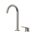 Sereia Hob Basin Mixer Set 175 Curved Spout Lead Free - Brushed Nickel [PVD]