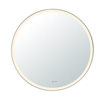 Orbis Framed LED Mirror Electroplated LK-LFM — Matte Black, LED & Demister Mirrors, Round