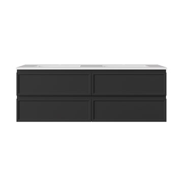 New Hamilton Federation Slim Wall Hung Cabinet Matte Black