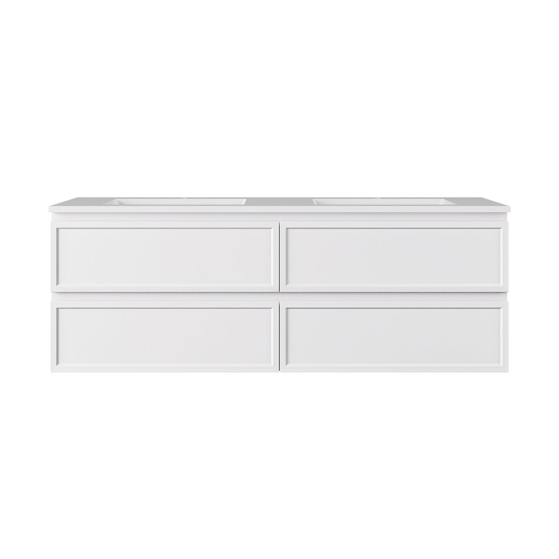 New Hamilton Federation Slim Wall Hung Cabinet Matte White