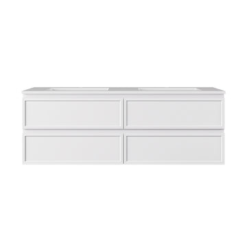 New Hamilton Federation Slim Wall Hung Cabinet Matte White