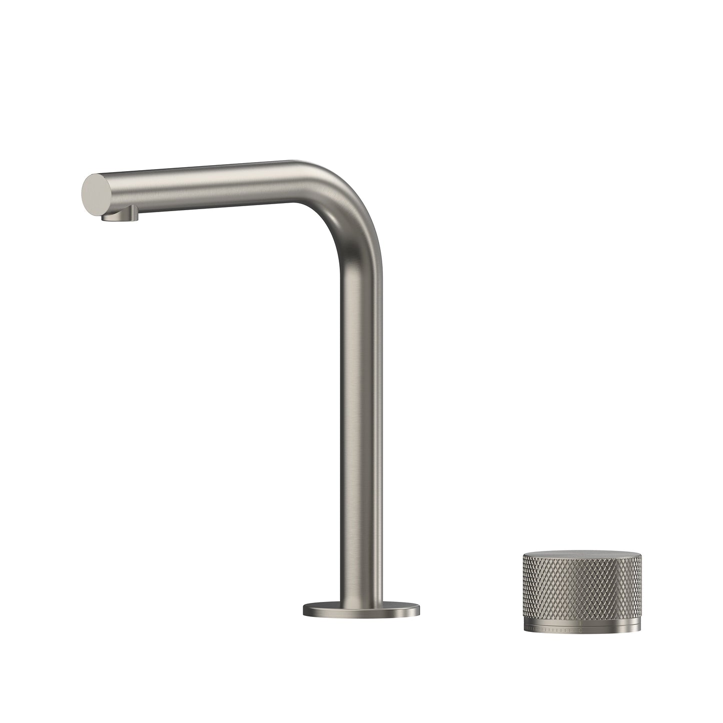 Leggero Hob Progressive Basin Mixer Set 175 Right Angle Spout Lead Free - Matte Black [Electroplated]